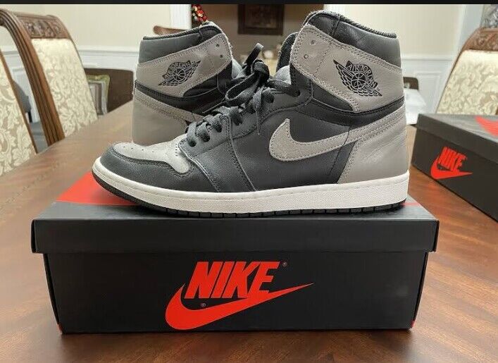 Men's Running Weapon Air Jordan 1 Black/Gray Shoes 0446 Men's Running Weapon Air Jordan 1 Black/Gray Shoes 0446